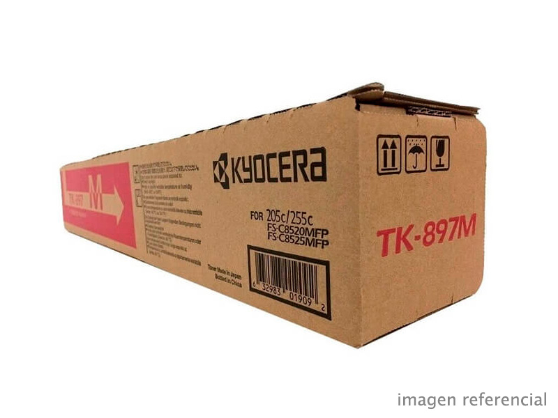 TK-897M Toner Kyocera TK-897M Magenta TASKalfa 205C 255C FS-C8520MFP FS-C8525MFP 6,000 páginas